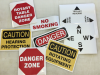 caution danger stickers