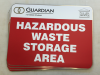 hazardous waste storage signs