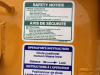 safety truck label sticker