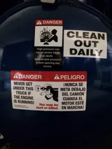 Custom Danger Truck Decals