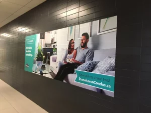 This image shows graphic change room hallway view 2.