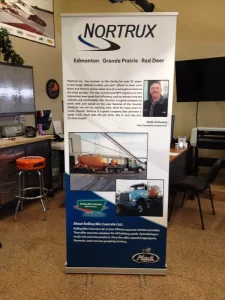 This image shows banner stand.