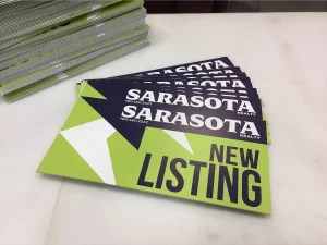 This image shows coroplast realtor signs.