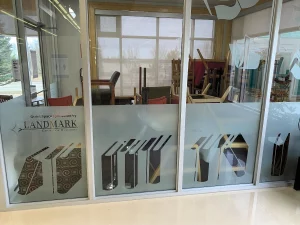 This image shows frsted etch vinyl for glass.