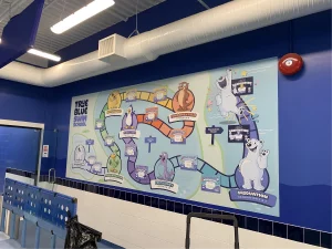 This image shows large wall print vinyl.