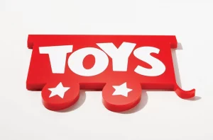 This image shows paintedtoys.