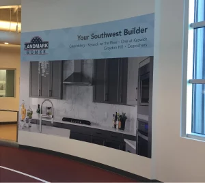 This image shows rec centre sign wall mural.