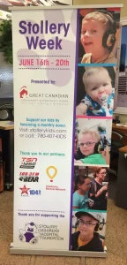 This image shows retractable banner stand (2).