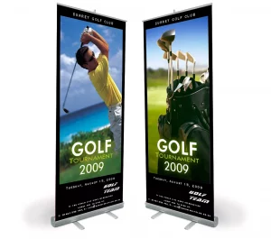 This image shows retractable banner_stand.
