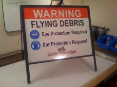 18X24 Metal Aframe Sign This image shows 18x24 metal aframe sign.