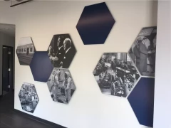 3D Floating Aluminum Printed Sign For Office Recption This image shows 3d floating aluminum printed sign for office recption.