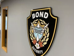 3D Laser Cut Acrylic Wall Logo This image shows 3d laser cut acrylic wall logo.