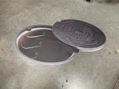 3D Manhole Floor Decal This image shows 3d manhole floor decal.