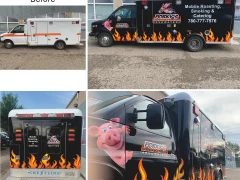 Ambulance Vinyl Wrap This image shows ambulance vinyl wrap.