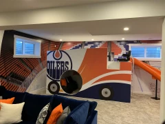 Basement Wall And Zamboni Graphics This image shows basement wall and zamboni graphics.