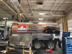 Gas Truck Wrap This image shows gas truck wrap.