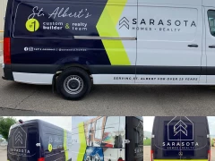 Home Builder Van Wrap This image shows home builder van wrap.