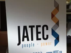 Jatec Aluminum Sign This image shows jatec aluminum sign.