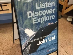 Metal A Frame Sign This image shows metal a frame sign.