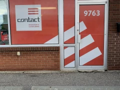 Office Window Perforation Printed Vinyl This image shows office window perforation printed vinyl.