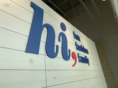 Old Navy Arcylic Lettering This image shows old navy arcylic lettering.