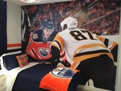 Signkore Connor Mcdaivd Oilers_Sid Crosby Penguins Wall Mural This image shows signkore connor mcdaivd oilers_sid crosby penguins wall mural.