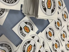 Standard General Hard Hat Goal Zero Decals This image shows standard general hard hat goal zero decals.