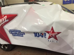 Vinyl Wrap Procedure This image shows vinyl wrap procedure.