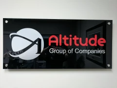 Acrylic Custom Office Signage This image shows acrylic custom office signage.