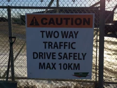 Aluminum Caution Sign This image shows aluminum caution sign.