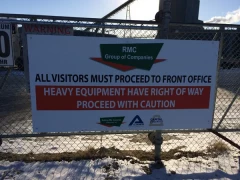 Aluminum Fence Sign This image shows aluminum fence sign.