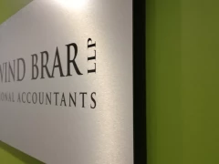 Business Reception Sign With Stand Offs This image shows business reception sign with stand offs.