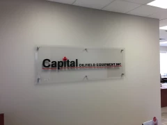 Capital Oilfield Office Wall Sign This image shows capital oilfield office wall sign.