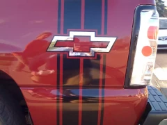 Chevy Racing Stripes This image shows chevy racing stripes.