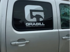 Company Truck Window Decal This image shows company truck window decal.