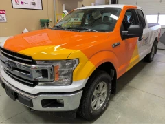 Coventry Homes Truck Vinyl Wrap This image shows coventry homes truck vinyl wrap.