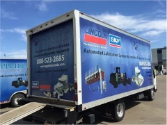 Cube Van And Trailer Full Vinyl 3M Wrap This image shows cube van and trailer full vinyl 3m wrap.