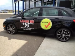 Dealership Car Decals This image shows dealership car decals.