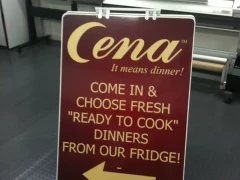 Digital Printed Sandwich Board This image shows digital printed sandwich board.