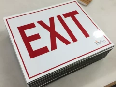 Exit Aluminum Signs This image shows exit aluminum signs.