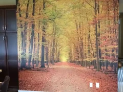 Fall Wall Mural Graphic Kitchen This image shows fall wall mural graphic kitchen.