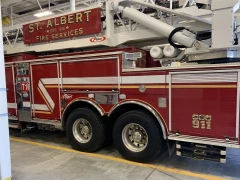 Fire Truck Reflective Graphics This image shows fire truck reflective graphics.