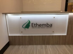 Front Desk Office Sign For Recption This image shows front desk office sign for recption.