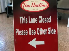 Full Color Double Sided Sandwich Board This image shows full color double sided sandwich board.