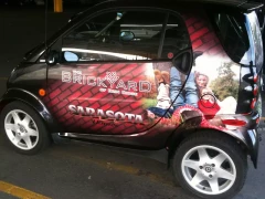 Full Color Smart Car Vinyl Wrap This image shows full color smart car vinyl wrap.