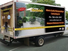 Full Cube Van Vinyl Wrap This image shows full cube van vinyl wrap.