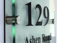 Glass Plaque Sign This image shows glass plaque sign.