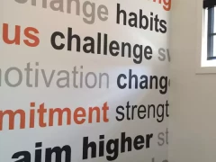 Gym Wall Wrap Mural This image shows gym wall wrap mural.