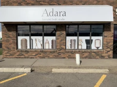 Hair Salon Window Perforation Vinyl Graphics This image shows hair salon window perforation vinyl graphics.