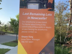 Home Builder Lot Sign This image shows home builder lot sign.